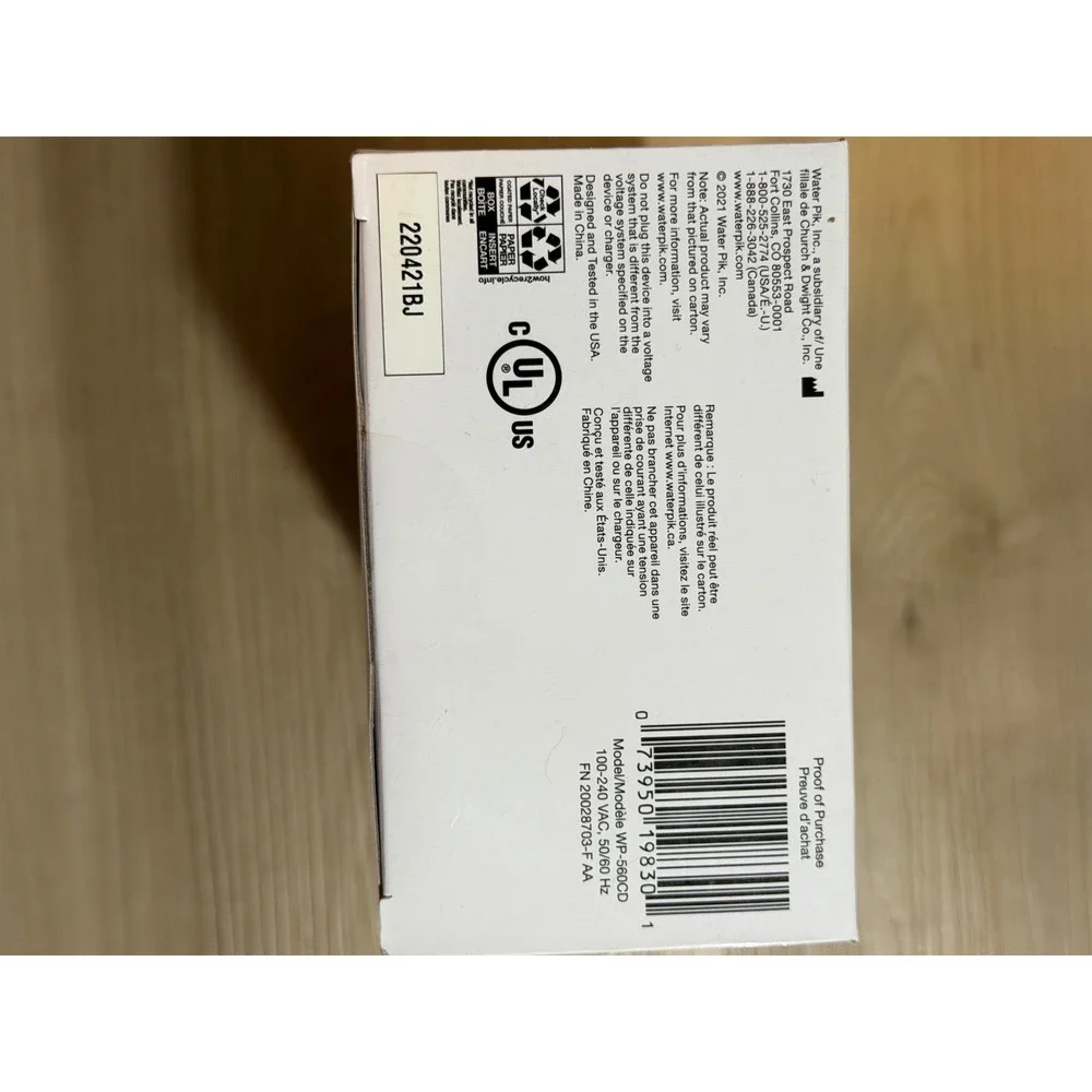 Waterpik Cordless Advanced Water Flosser  WP-560CD Unisex NEW Factory Sealed